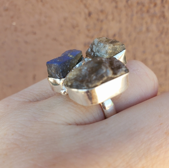 New Natural Kyanite 925 Silver Ring. - Picture 8 of 16